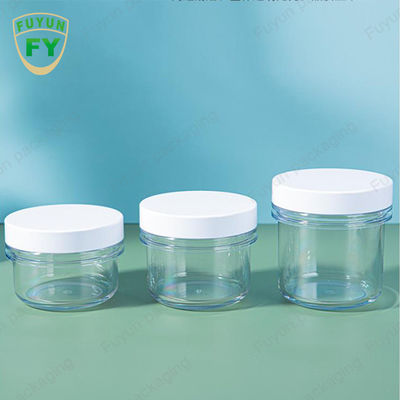 2oz 10ml 200ml Round Clear Plastic Lotion Jars For Cosmetic