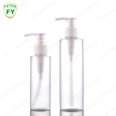 Hot Stamping Round Clear Plastic Pump Bottles 100ml For Essential Oil