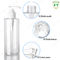 refillable Shampoo Conditioner Dispenser Bottles , 250ml Square Lotion Pump Bottles