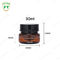 Wholesale Cosmetic Food Packaging 30ml Amber Black Pet Plastic Cosmetic Cream Jar With White Black Lid