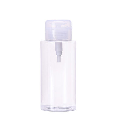 Clear 300ML Nail Polish Remover Pump Bottle Wide Mouth Easy Cleaning