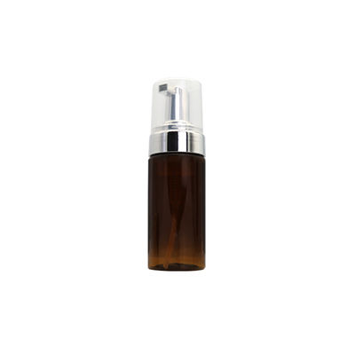 120ml Amber Hand Soap Dispenser Plastic Bottle For Cosmetic Packaging