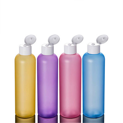 8.5oz Shampoo Shower Gel Bottles , Shampoo Flip Cap Pet Bottle