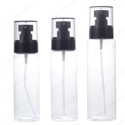 Transparent Empty Small Spray Bottles Frost Chrome Surface Handling