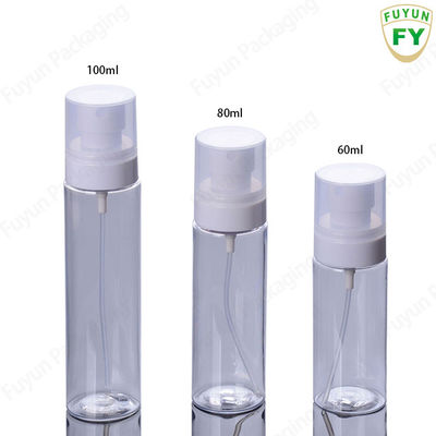 3.4oz Plastic Cosmetic Spray Bottles Chrome Surface Handling