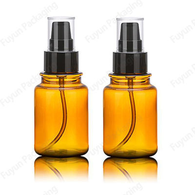 120ml Spray Pump Bottle , amber Plastic Pet Bottle With Lotion Pump