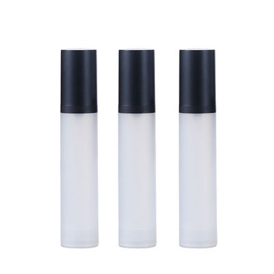 Frosted Airless Cosmetic Pump Bottle Travel Size Refillable