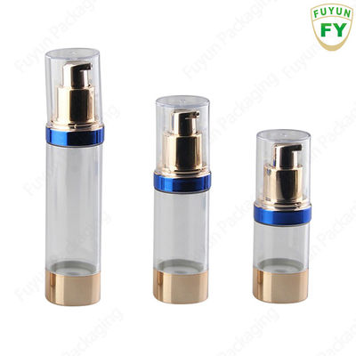 Refill Small Airless Spray Bottles Gold Red For Cream Cosmetic