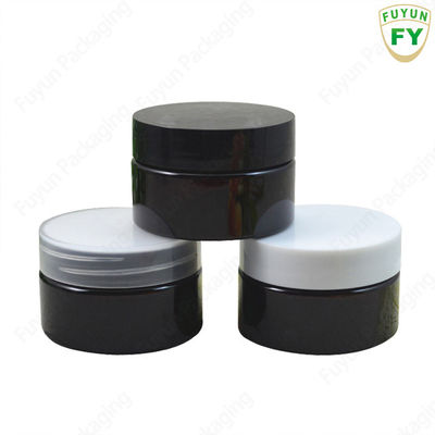 cosmetic cream jar container black plastic containers pet jar plastic pet black jar container