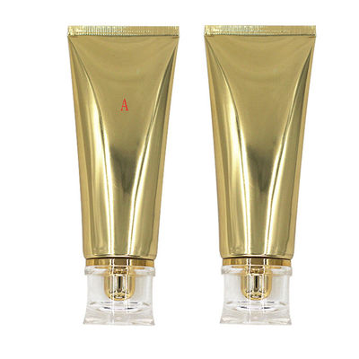 Cosmetic Gold 100ml Hand Cream Tube Custom Printing SGS certificate