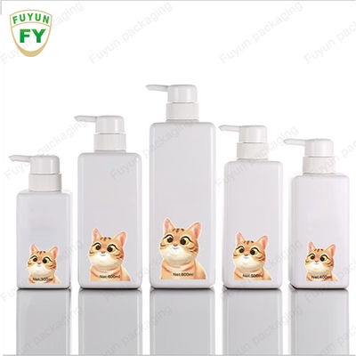 500ml Pump Bottle Dispensers for Lotion Shampoo Square Shape