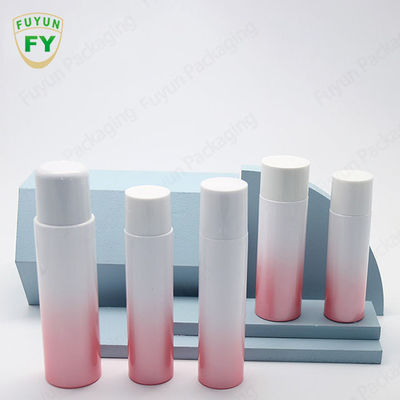 Custom Gradient Pink Lotion Plastic Bottle 150ml 120ml