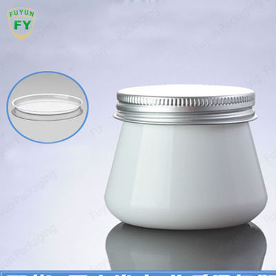 White Alumina Cap Plastic Packaging Jars For Body Cream