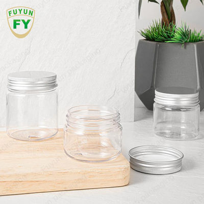 550ml 600ml 1000ml Cookie BPA Free PET Plastic Round Jar With Lid