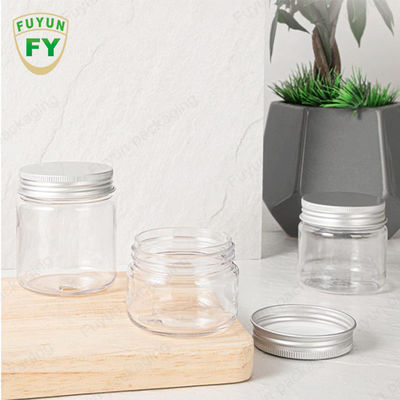 BPA-Free Containers PET Plastic Food Storage Clear Cookie Round Jar with Lid for Candy Packaging