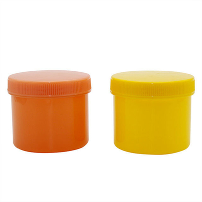 OEM Custom Orange PP Plastic Cream Jar 220g empty Cosmetic Jar Lip Scrub Container For Sale