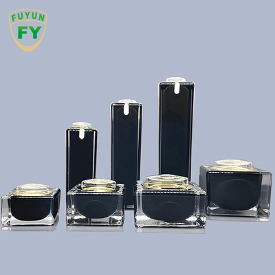 Fuyun diamond shiny gold color 50g 50ml 100ml cream jar/ sprayer/lotion pump bottle