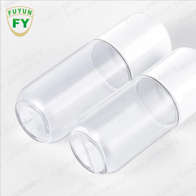 18ml 20ml Plastic Pump Bottles Capsule Shape Clear PET Toner Bottle