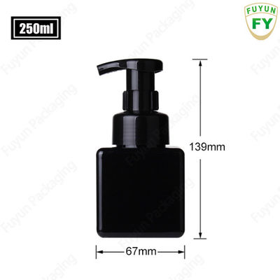 250ml PETG Square Foaming Soap Dispenser For Skin Care