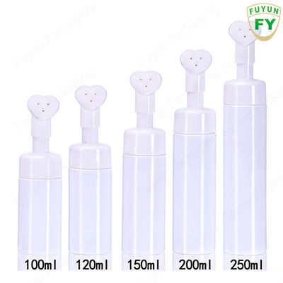 120ml Silicone Brush Fuyun Empty White Pump Bottles Easy Open End For Face Wash