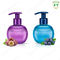 Unique Purple 6oz Shampoo Pump Dispenser Bottle PET Material