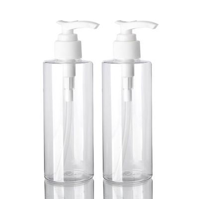 refillable Shampoo Conditioner Dispenser Bottles , 250ml Square Lotion Pump Bottles