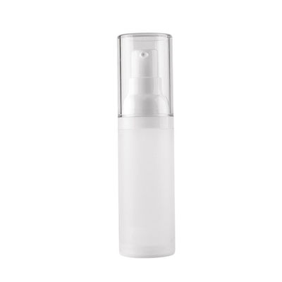 Wholesale 50ml empty travel mini vacuum clear round airless lotion cream plastic bottle for skin care