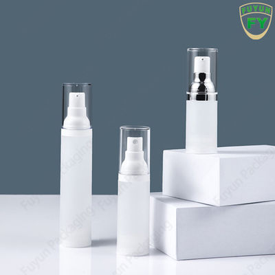 Wholesale 50ml empty travel mini vacuum clear round airless lotion cream plastic bottle for skin care