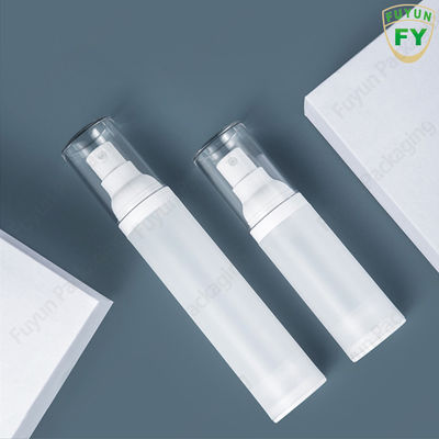 Wholesale 50ml empty travel mini vacuum clear round airless lotion cream plastic bottle for skin care