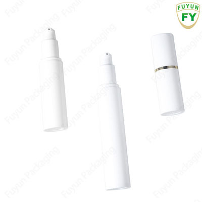 Empty White 30ml Cosmetic Pump Bottle Plastic Screen Printing Surface