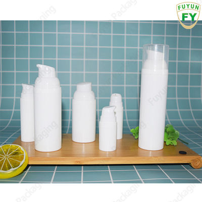 Cream Airless Pump Bottle , Refillable Clear Pump Travel Bottle