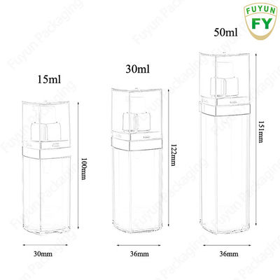 Serum Clear Airless Pump Bottle silk Screen Printing