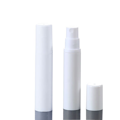 0.34oz White Airless Pump Bottles , PET empty foundation bottle with pump