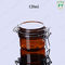 Food-grade Storage Amber Container/Jar with Locking Clamp for Kitchen cupboard cafe