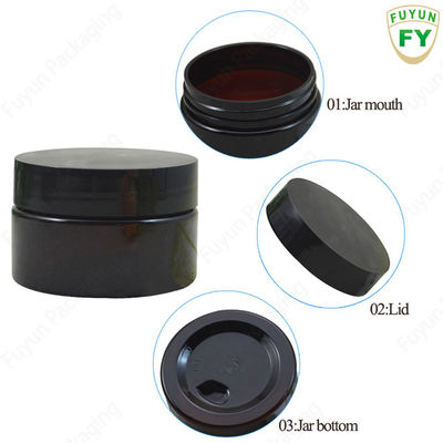 cosmetic cream jar container black plastic containers pet jar plastic pet black jar container