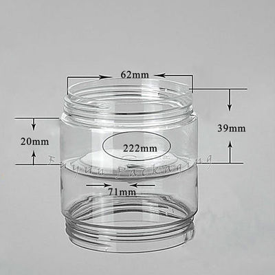 3.3OZ Plastic Packaging Jars Wide Mouth Refillable For Food