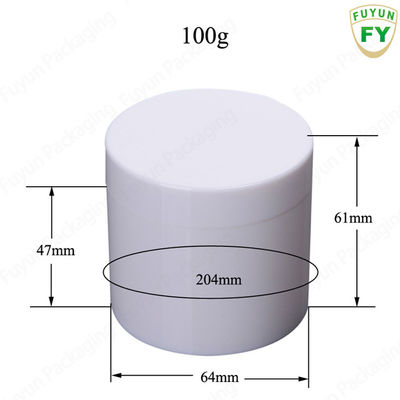 Elegant 100ml Cosmetic Containers with white lid Perfect for travel