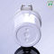 Round Swing Top W60mm Plastic Packaging Jars With Hinged Lids