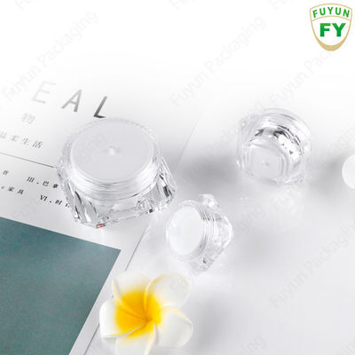 5g 10g Acrylic Cosmetic Jar Frost Chrome Surface Handling