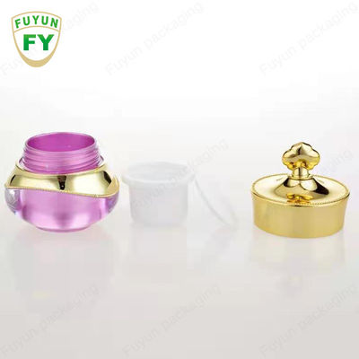 Crown Crystal Acrylic Refillable Cosmetic Cream Jar 3 Pack 5ml 5g