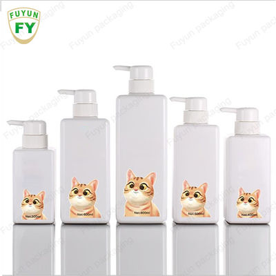 16oz Refillable Square Plastic Pump Bottles For Dispensing Lotions Shampoos