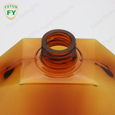 Plastic Hexagon Shape Plastic PET Shampoo Bottle 300ml 500ml