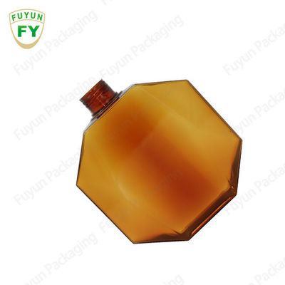 Plastic Hexagon Shape Plastic PET Shampoo Bottle 300ml 500ml