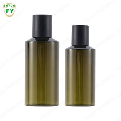 Green 200ml PET Plastic Empty Lotion Bottle With Screw Lid