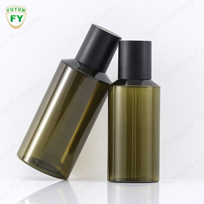 Green 200ml PET Plastic Empty Lotion Bottle With Screw Lid