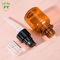 Essential Oil Plastic Empty Amber Bottle For Cosmetic Packing 5ml 30ml 50ml