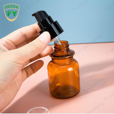 Brown Screw Top Capsule Packaging 60ml Medicine Bottle Amber Plastic