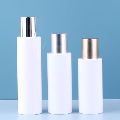 PET Transparent 100ml Cosmetic Bottle With Double Layer Screw Cap 200ml 150ml