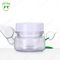 Empty Transparent PET 30ml Cosmetic Jars Round Double Wall For Face Cream