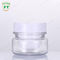 Empty Transparent PET 30ml Cosmetic Jars Round Double Wall For Face Cream